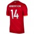 Camisola Liverpool Jordan Henderson 14 Equipamento Primeiro 2021-2022 Manga Curta